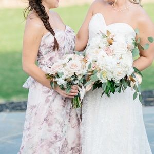 Jenny Yoo Nyla Print Dress | Watercolor Lavender